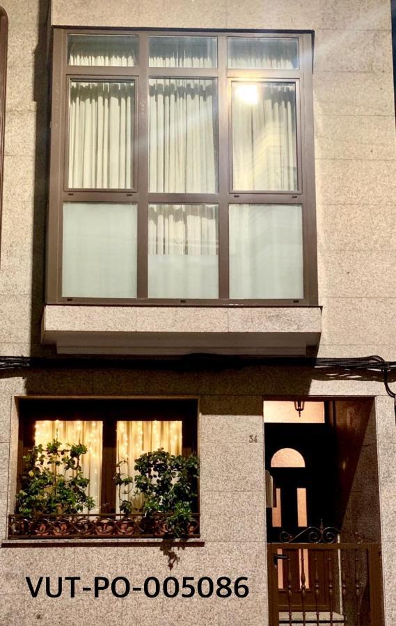 Casa Centro O Grove Con Terraza Y Asador Villa Kültér fotó
